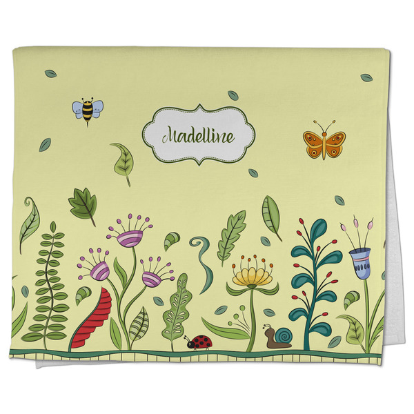 Custom Nature Inspired Kitchen Towel - Poly Cotton w/ Name or Text