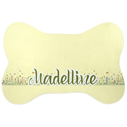 Nature Inspired Bone Shaped Dog Food Mat (Personalized)