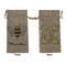 Nature Inspired Large Burlap Gift Bag - Front & Back (Personalized)