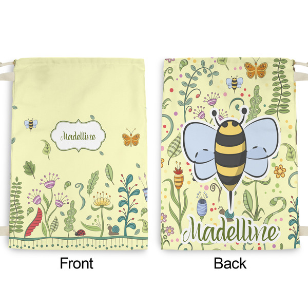 Nature Inspired Large Laundry Bag - Front & Back View