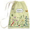 Nature Inspired Large Laundry Bag - Front View