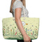Nature Inspired Large Rope Tote Bag - In Context View