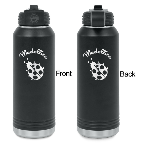 Nature Inspired Laser Engraved Water Bottles - Front & Back Engraving - Front & Back View
