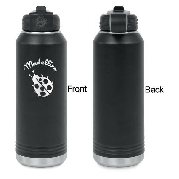 Nature Inspired Laser Engraved Water Bottles - Front Engraving - Front & Back View