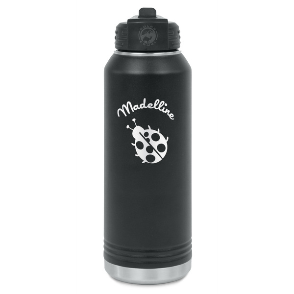 Custom Nature Inspired Water Bottle - Laser Engraved - Front (Personalized)