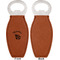 Nature Inspired Leather Bar Bottle Opener - Front and Back (single sided)