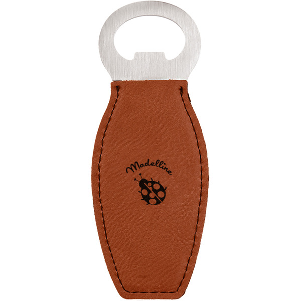 Custom Nature Inspired Leatherette Bottle Opener - Double Sided (Personalized)