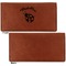 Nature Inspired Leather Checkbook Holder Front and Back Single Sided - Apvl