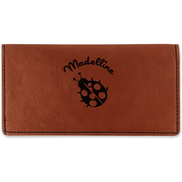 Custom Nature Inspired Leatherette Checkbook Holder (Personalized)