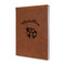Nature Inspired Leather Sketchbook - Small - Double Sided - Angled View