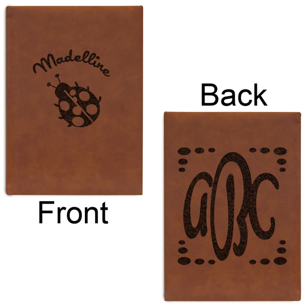 Nature Inspired Leatherette Journals - Large - Double Sided - Front & Back View