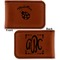 Nature Inspired Leatherette Magnetic Money Clip - Front and Back