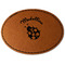 Nature Inspired Faux Leather Iron On Patch - Oval (Personalized)