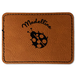 Nature Inspired Faux Leather Iron On Patch - Rectangle (Personalized)