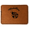 Nature Inspired Faux Leather Iron On Patch - Rectangle (Personalized)