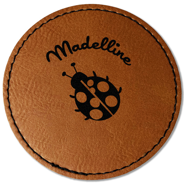 Custom Nature Inspired Faux Leather Iron On Patch - Round (Personalized)