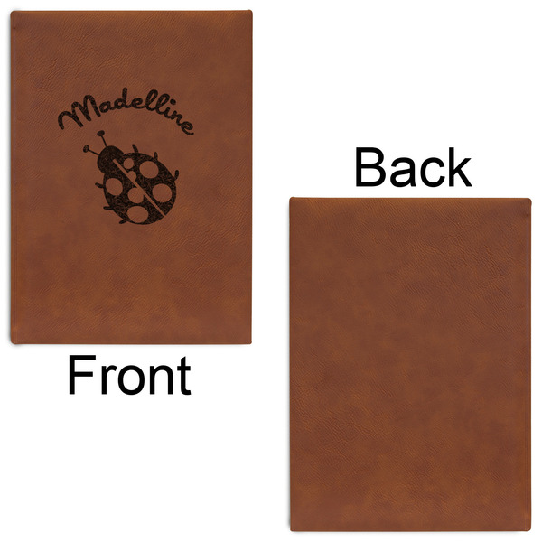 Nature Inspired Leatherette Sketchbooks - Large - Single Sided - Front & Back View