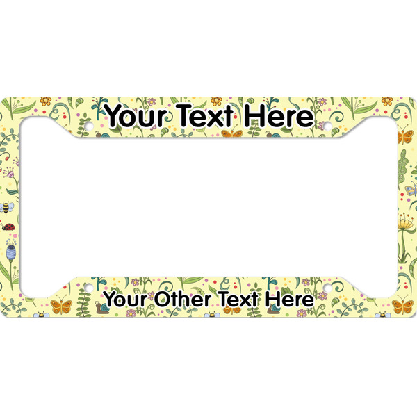 Custom Nature Inspired License Plate Frame (Personalized)
