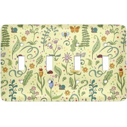Nature Inspired Light Switch Cover (4 Toggle Plate)