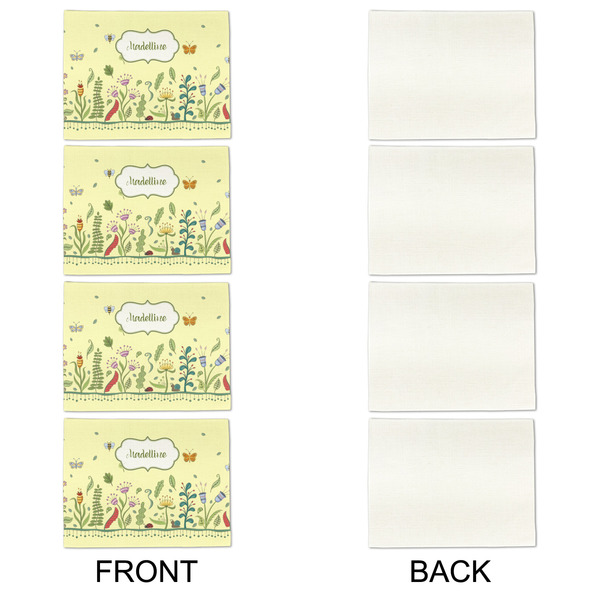 Nature Inspired Linen Placemat - APPROVAL Set of 4 (single sided)