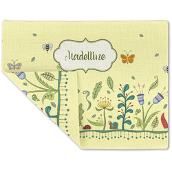 Nature Inspired Double-Sided Linen Placemat - Single w/ Name or Text