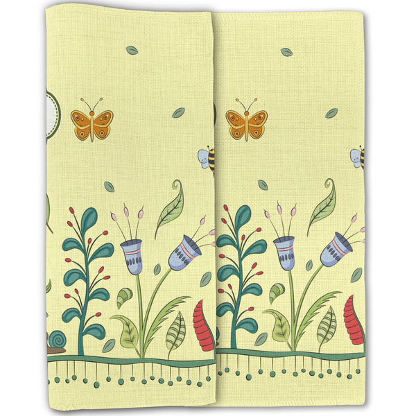 Nature Inspired Linen Placemat - Folded Half (double sided)