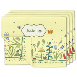Nature Inspired Linen Placemat w/ Name or Text