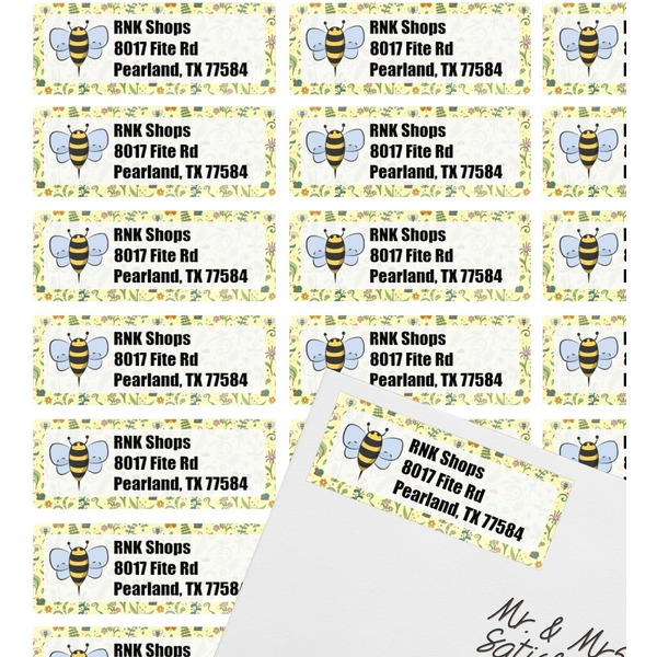 Nature Inspired Mailing Label on Envelope - Multiple Labels