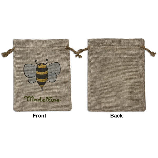 Nature Inspired Medium Burlap Gift Bag - Front Approval