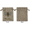 Nature Inspired Medium Burlap Gift Bag - Front Approval
