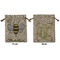 Nature Inspired Medium Burlap Gift Bag - Front and Back
