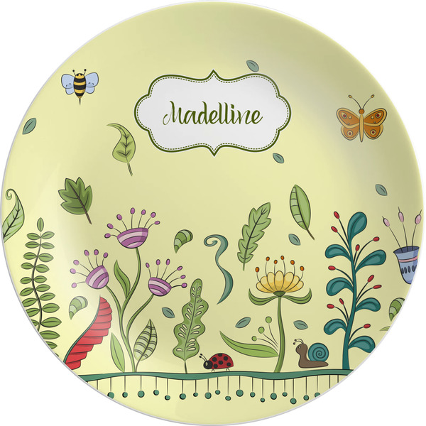 Custom Nature Inspired Melamine Salad Plate - 8" (Personalized)