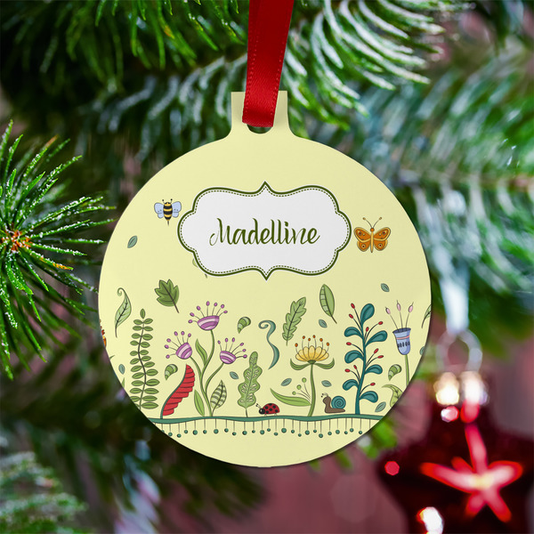 Nature Inspired Metal Ball Ornament - Lifestyle