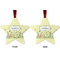 Nature Inspired Metal Star Ornament - Front and Back