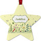 Nature Inspired Metal Star Ornament - Front