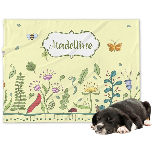 Custom Nature Inspired Dog Blanket - Large (Personalized)