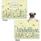 Nature & Flowers Microfleece Dog Blanket - Regular - Front & Back
