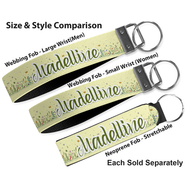 Nature Inspired Multiple Key Ring comparison sizes