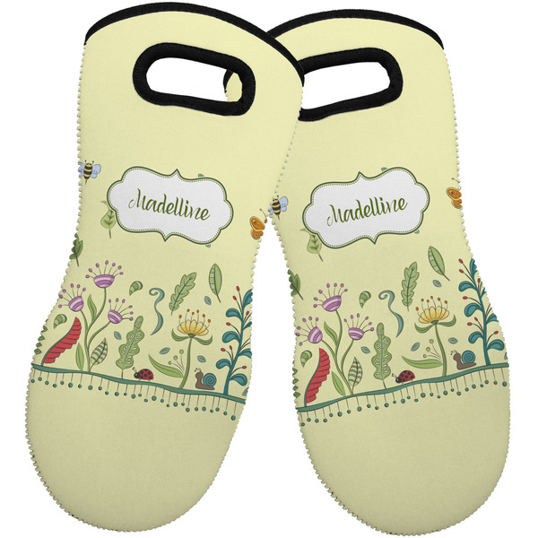 Nature Inspired Neoprene Oven Mitt -Set of 2 - Front
