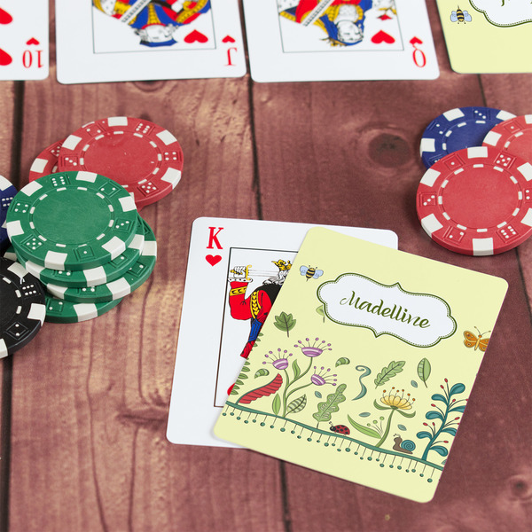 Nature Inspired On Table with Poker Chips