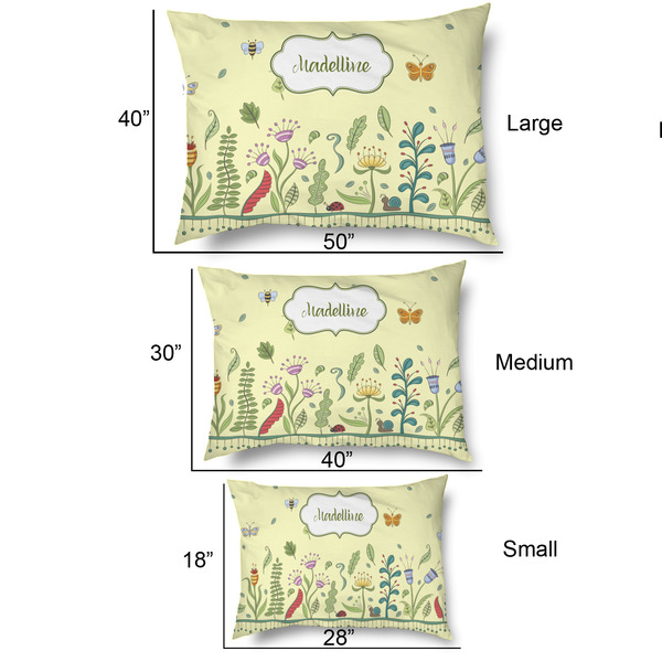 Nature Inspired Outdoor Dog Beds - SIZE CHART