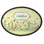 Nature Inspired Iron On Oval Patch w/ Name or Text