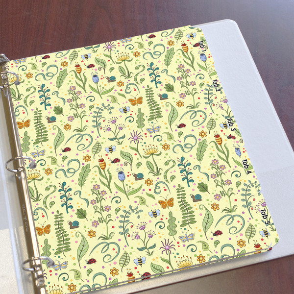 Nature Inspired Page Dividers - Set of 5 - In Context