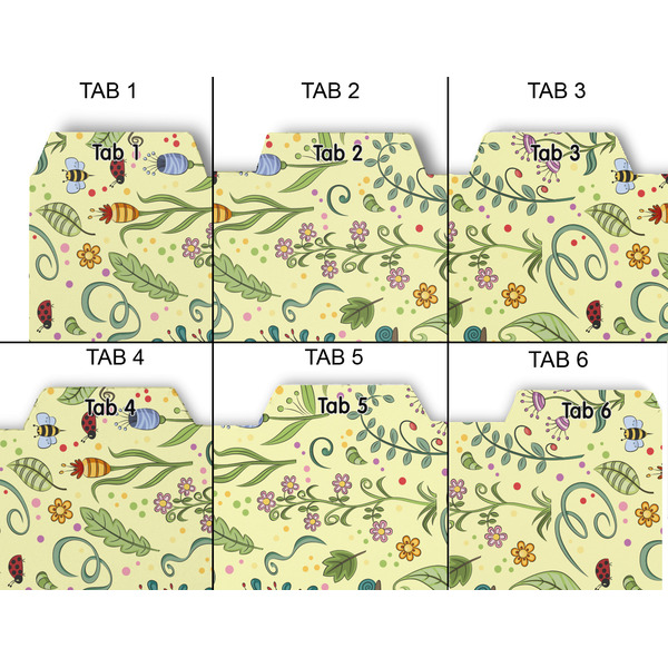 Nature Inspired Page Dividers - Set of 6 - Approval