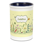 Nature Inspired Ceramic Pencil Holders - Blue