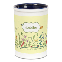 Nature Inspired Ceramic Pencil Holders - Blue