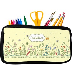 Nature Inspired Neoprene Pencil Case - Small w/ Name or Text