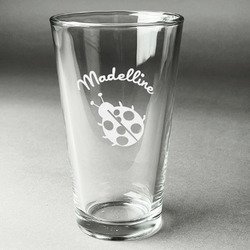 Nature Inspired Pint Glass - Engraved (Single) (Personalized)