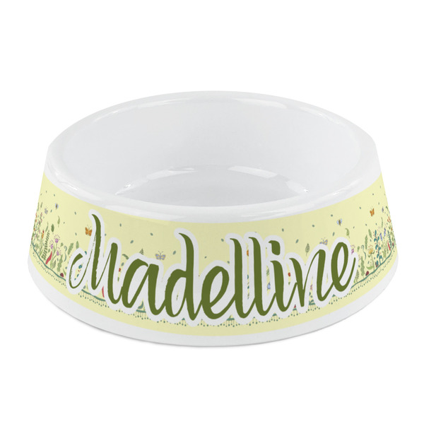 Custom Nature Inspired Plastic Dog Bowl - Small (Personalized)