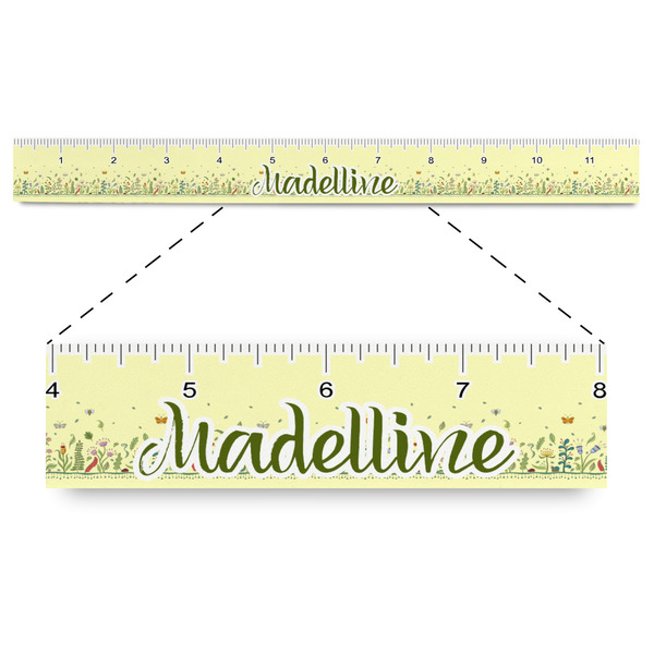 Custom Nature Inspired Plastic Ruler - 12" (Personalized)
